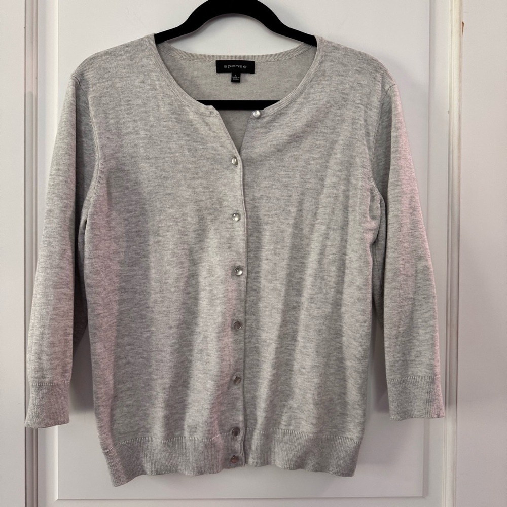 Spense 3/4 sleeve cardigan size Large